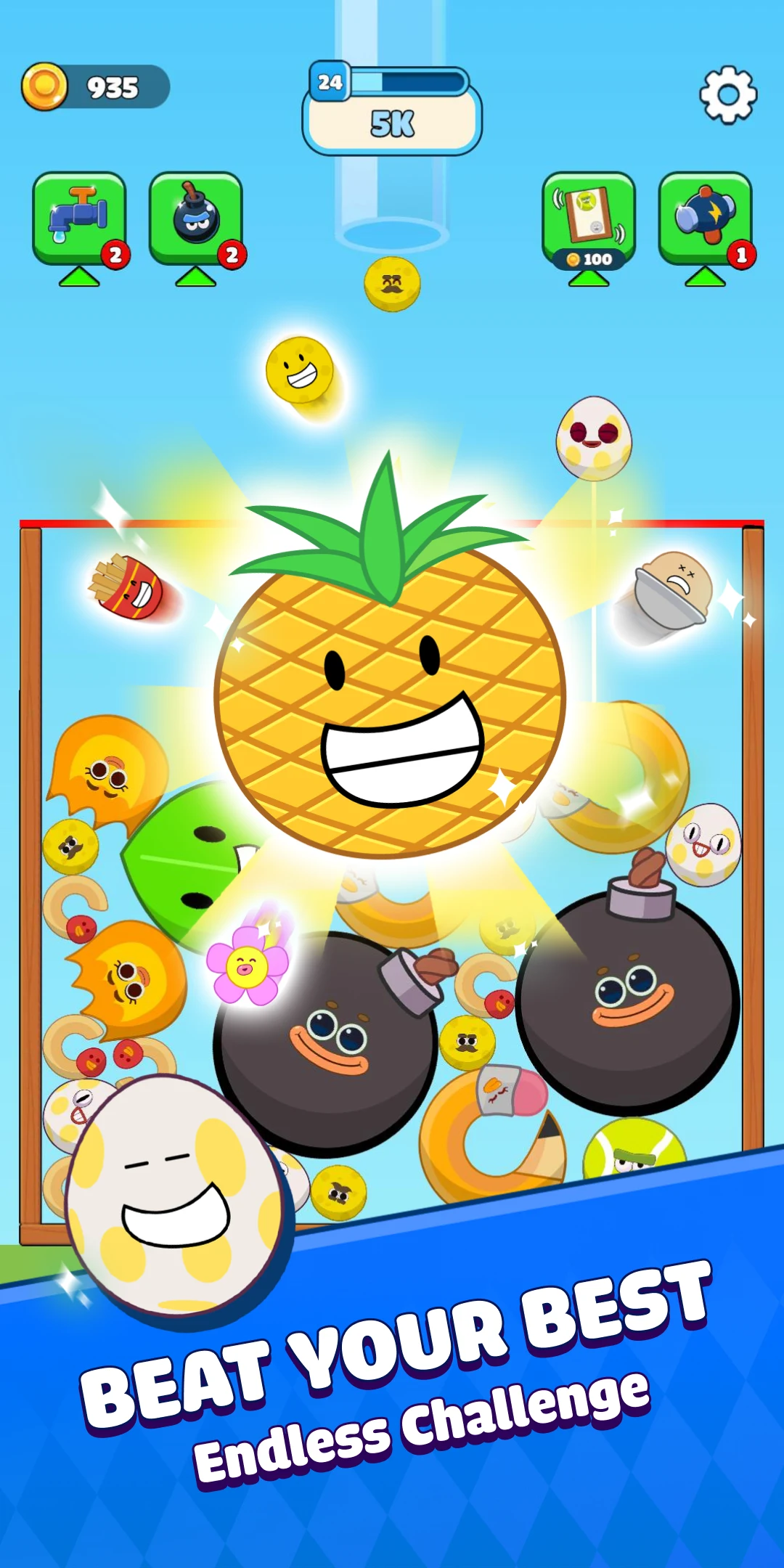 BFDI Fruit Merge Master screenshot