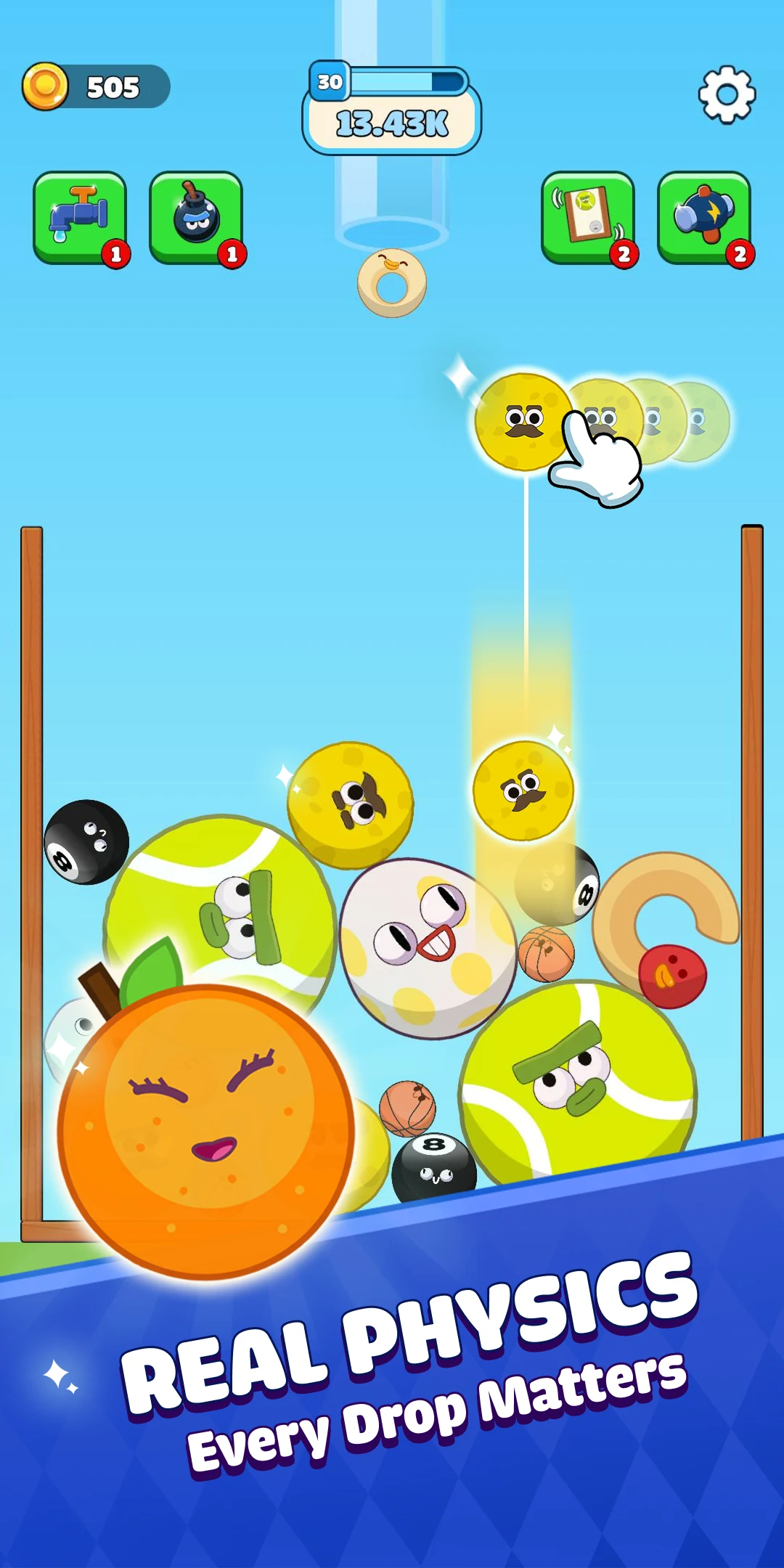 BFDI Fruit Merge Master screenshot