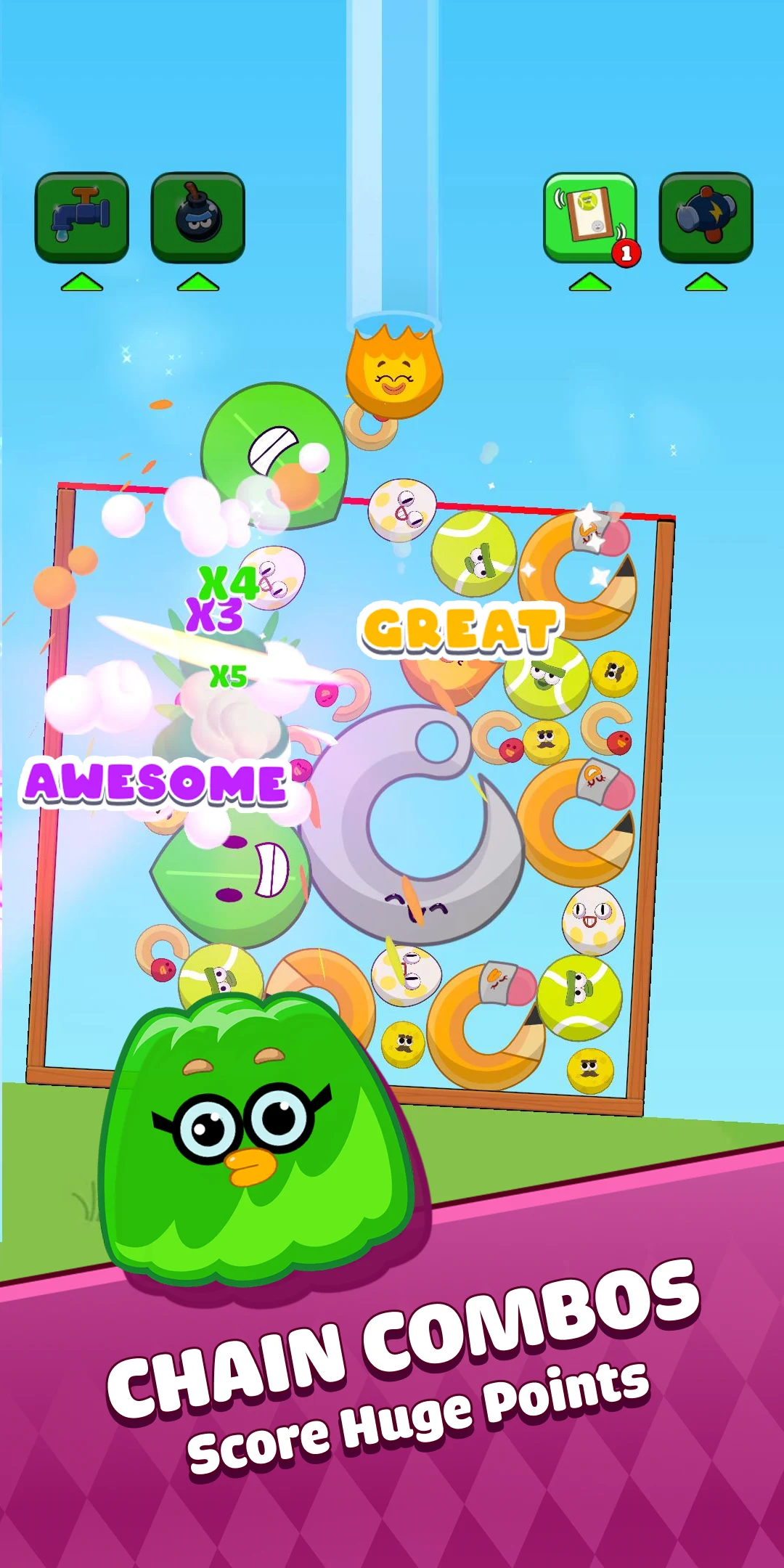 BFDI Fruit Merge Master screenshot